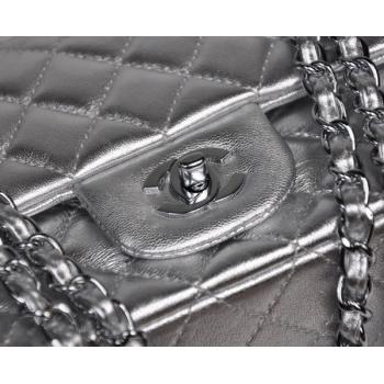 Chanel  Flap bags 1112 Silver Lambskin Small Bags