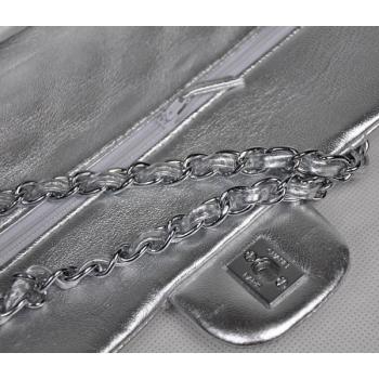 Chanel  Flap bags 1112 Silver Lambskin Small Bags