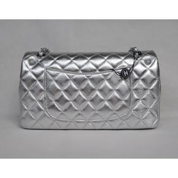 Chanel  Flap bags 1112 Silver Lambskin Small Bags