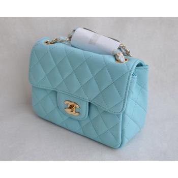 Chanel  Flap bags 1115 Blue Lambskin Ladies Bag