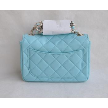 Chanel  Flap bags 1115 Blue Lambskin Ladies Bag