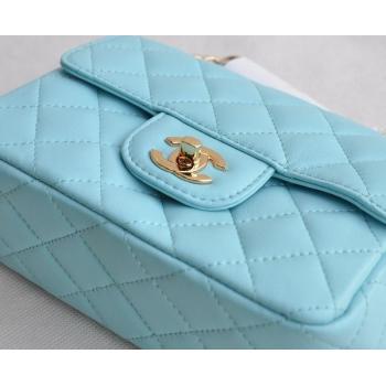 Chanel  Flap bags 1115 Blue Lambskin Ladies Bag