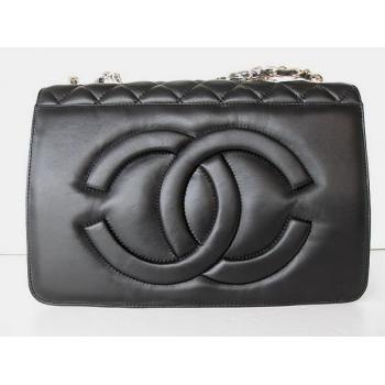 Chanel  Flap bags 48220 Black Medium HandBags