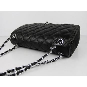 Cheap Chanel  Flap bags 1113 Black Cow Leather Ladies