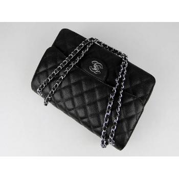 Cheap Chanel  Flap bags 1113 Black Cow Leather Ladies