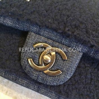 Chanel Blue 2way Paris Dallas Calfskin