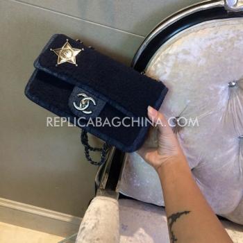 Chanel Blue 2way Paris Dallas Calfskin