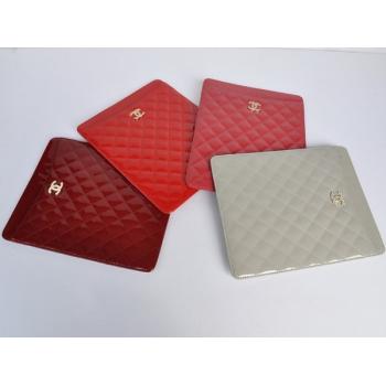 Chanel Ipad Covers 65059 Red Enamel I-pad Case