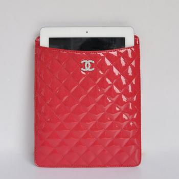 Chanel Ipad Covers 65059 Red Enamel I-pad Case