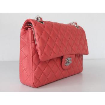 Replica Chanel  Flap bags 01112 Pink Lambskin Cross Body Bag