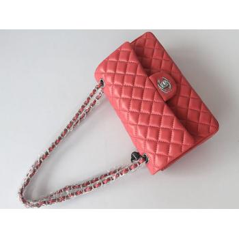 Replica Chanel  Flap bags 01112 Pink Lambskin Cross Body Bag