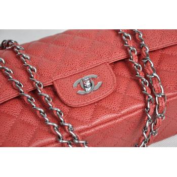 Cheap Chanel  Flap bags 1112 Red Cow Leather Small Handbag