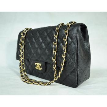 Chanel  Flap bags 28600 Black Cow Leather Ladies Handbags