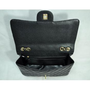 Chanel  Flap bags 28600 Black Cow Leather Ladies Handbags