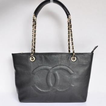 Quality Chanel  bags 48019 Black Large Ladies Bag