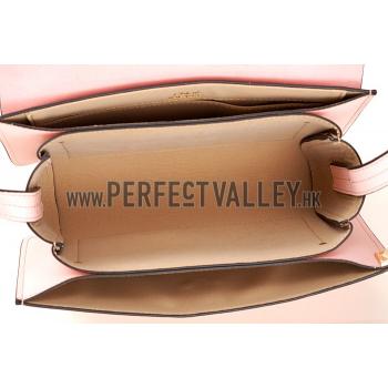 Chloe Faye Small Bag Light Pink Suede Leather Flap