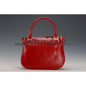 Chloe Marcie Satchel Crossbody Bag Dark Red Replica