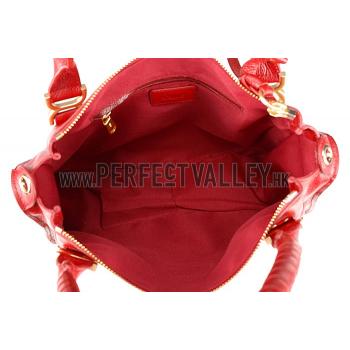 Chloe Marcie Satchel Crossbody Bag Dark Red Replica