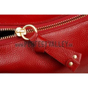 Chloe Marcie Satchel Crossbody Bag Dark Red Replica