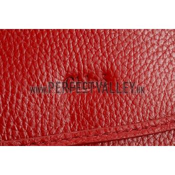 Chloe Marcie Satchel Crossbody Bag Dark Red Replica