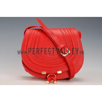 Chloe Marcie Flap Small Shoulder Bag Red