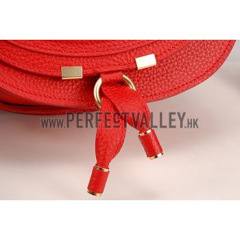 Chloe Marcie Flap Small Shoulder Bag Red