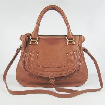 Chloe  9806 2way Lambskin Brown Replica