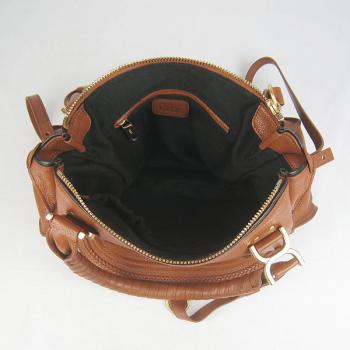 Chloe  9806 2way Lambskin Brown Replica