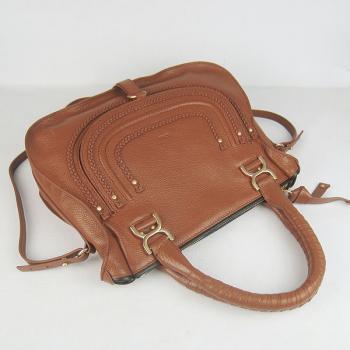 Chloe  9806 2way Lambskin Brown Replica