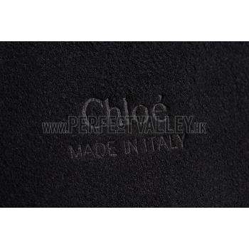 Cheap Chloe Faye Small Bag Black Suede Leather Flap