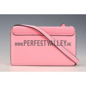 Chloe Faye Small Bag Pink Suede Leather Flap