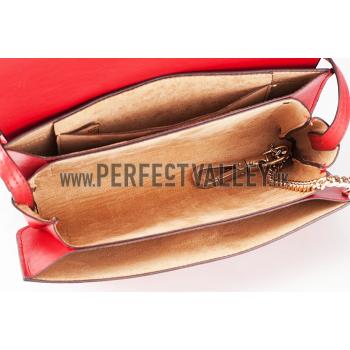 Chloe Faye Small Bag Red and Python Pattern Replica