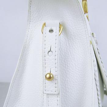 Chloe  9806 2way Lambskin White Handbag