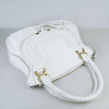 Cheap Chloe  1836 Cow Leather White