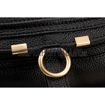 Cheap Chloe Marcie Satchel Crossbody Bag Black