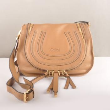 Chloe  90300 Messenger Bag Lambskin Apricot