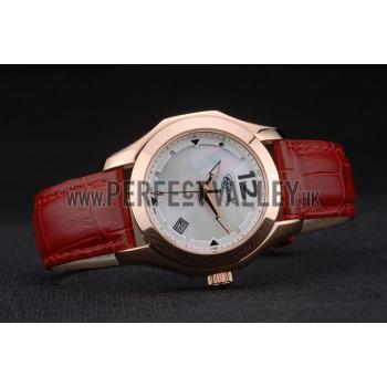 Chopard Red Leather Bracelet Watch 80276