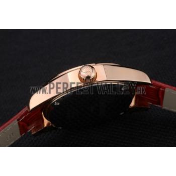 Chopard Red Leather Bracelet Watch 80276