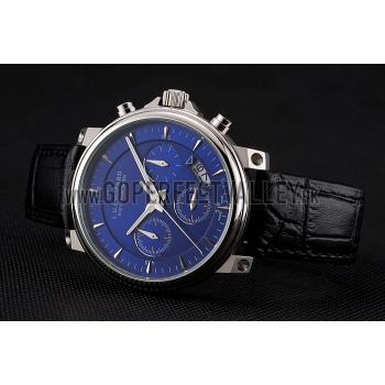 Chopard L.U.C 8HF Power Control Blue Dial Black Leather Bracelet 1454004