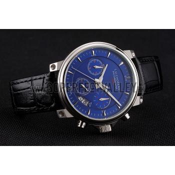 Chopard L.U.C 8HF Power Control Blue Dial Black Leather Bracelet 1454004