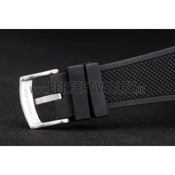 Emporio Armani  Black Rubber Strap Polished Stainless Steel Bezel Replica