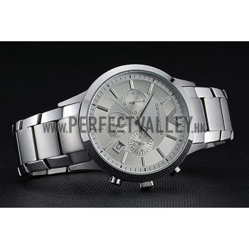 Emporio Armani  Chronograph Silver Dial Stainless Steel Bracelet  622344 Replica