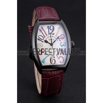 Franck Muller Casablanca Purple Croco Leather Band  621645