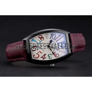 Franck Muller Casablanca Purple Croco Leather Band  621645