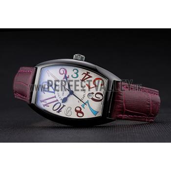 Franck Muller Casablanca Purple Croco Leather Band  621645