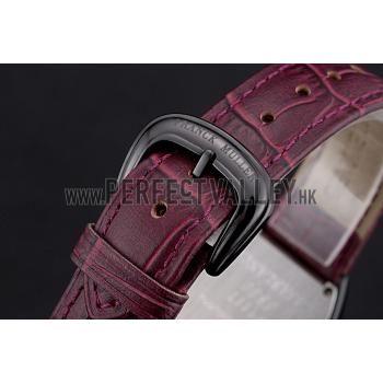 Franck Muller Casablanca Purple Croco Leather Band  621645