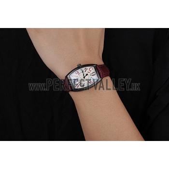 Franck Muller Casablanca Purple Croco Leather Band  621645