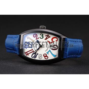 Franck Muller Casablanca Blue Croco Leather Band  621643