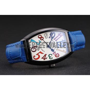 Franck Muller Casablanca Blue Croco Leather Band  621643