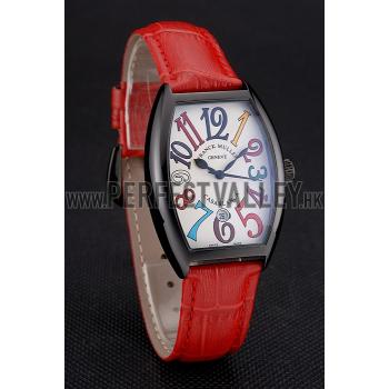 Franck Muller Casablanca Red Croco Leather Band  621644